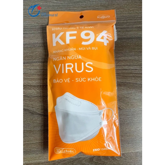 Khẩu trang y tế KiWi KF94 kháng khuẩn (giá 1 chiếc)