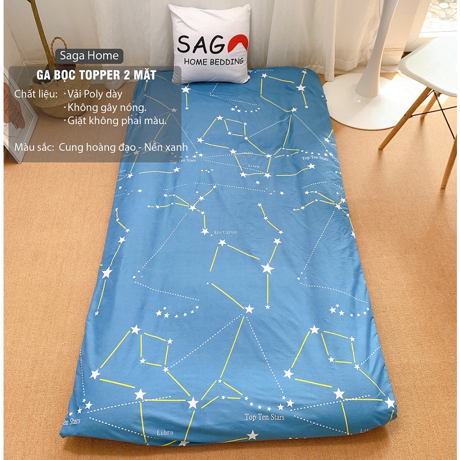Ga Bọc Nệm Topper 2 mặt có khóa kéo tiện lợi mẫu Saga 2022 | BigBuy360 - bigbuy360.vn