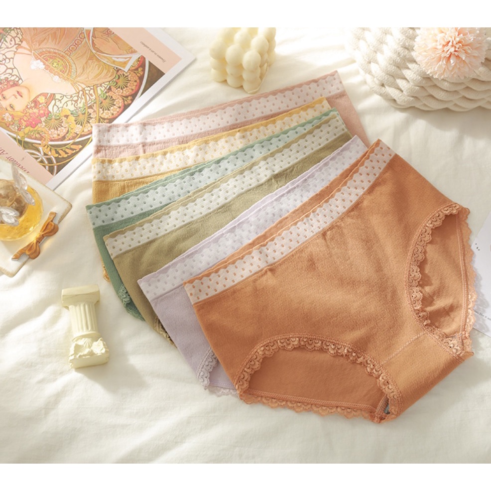 Quần lót nữ cotton, trẻ trung, thoải mái, thoát mát (MS 03078) Anna Shop