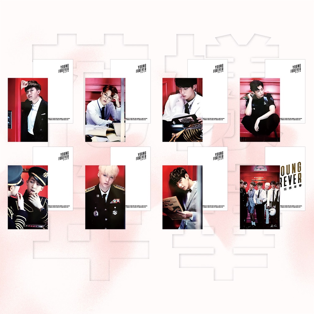 Bộ Thẻ Ảnh Lomo In Hình Thành Viên Nhóm Nhạc BTS