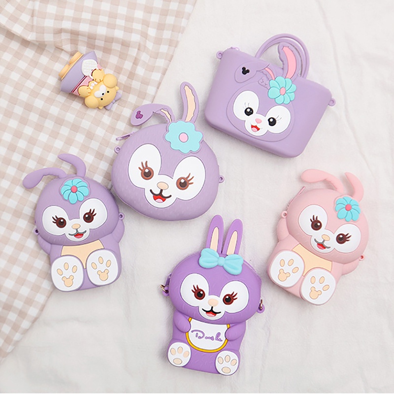 Túi đeo vai đeo chéo bé gái Stella Lou mới hoạt hình dễ thương mini làm quà sinh nhật