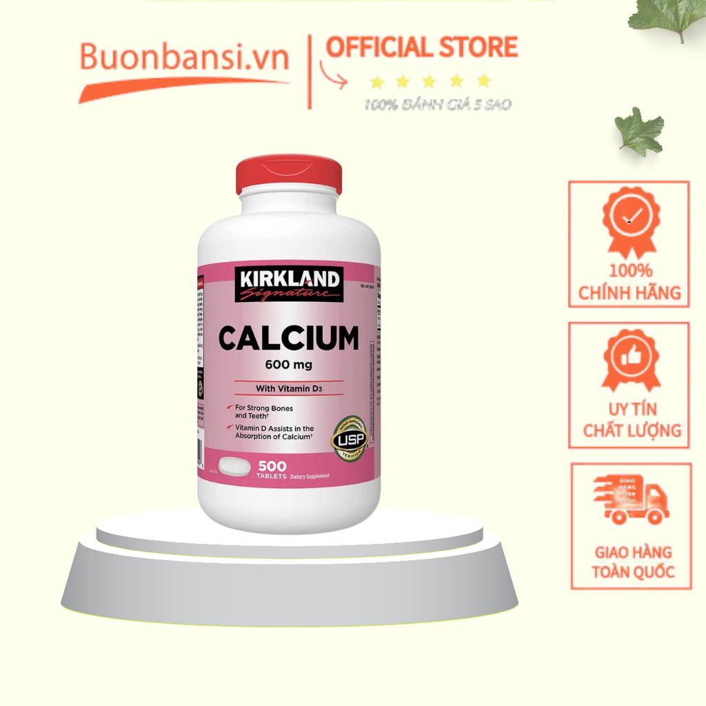 Viên Kirkland Calcium 600mg With Vitamin D3 500 Viên Mỹ