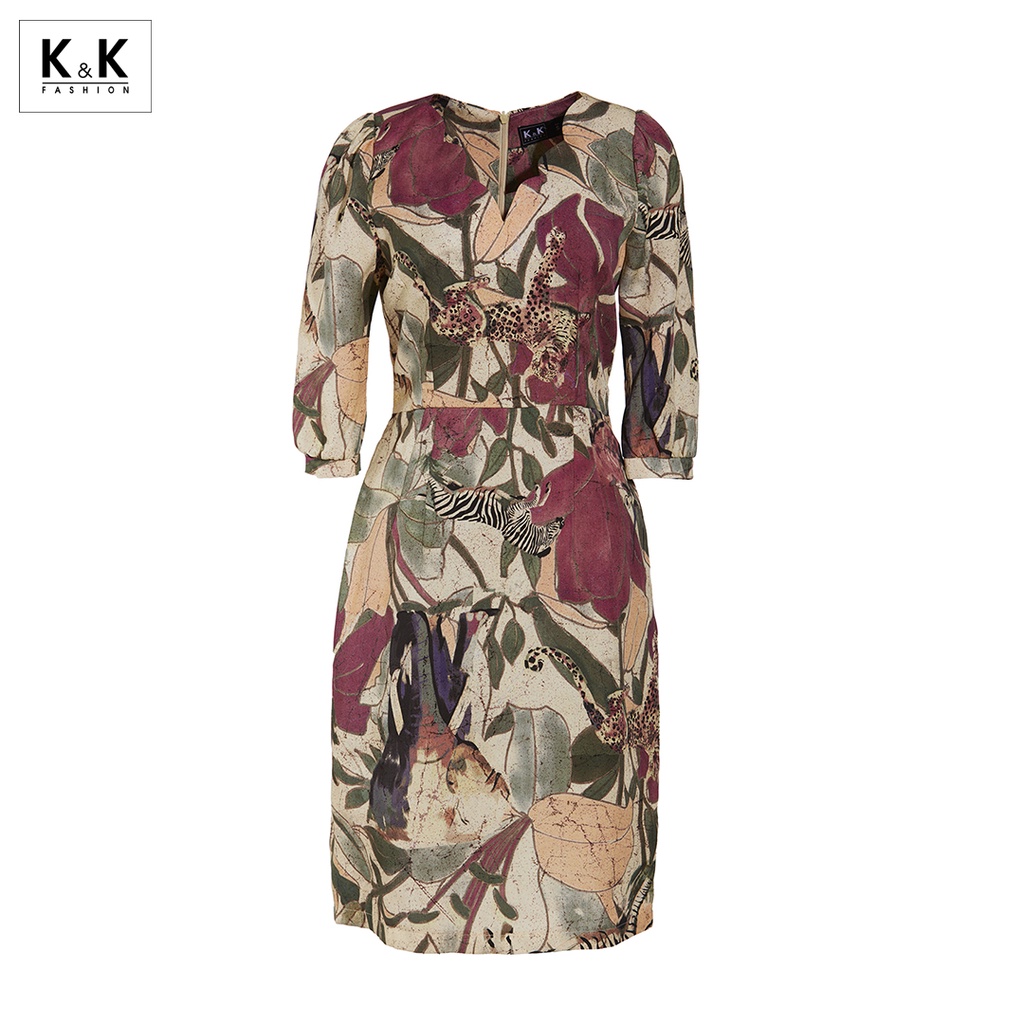 Đầm Công Sở Nữ Tay Lỡ K&K Fashion KK106-09 Dáng Chữ A | BigBuy360 - bigbuy360.vn