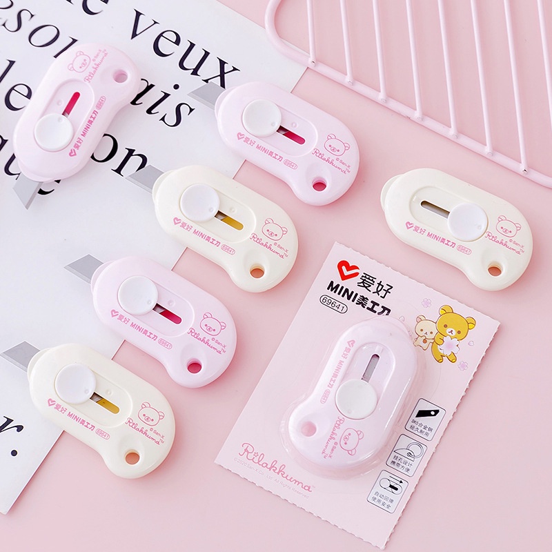 Dao rọc giấy Cắt Giấy Mini Tiện Lợi màu kẹo giá rẻ CREAMY RG03