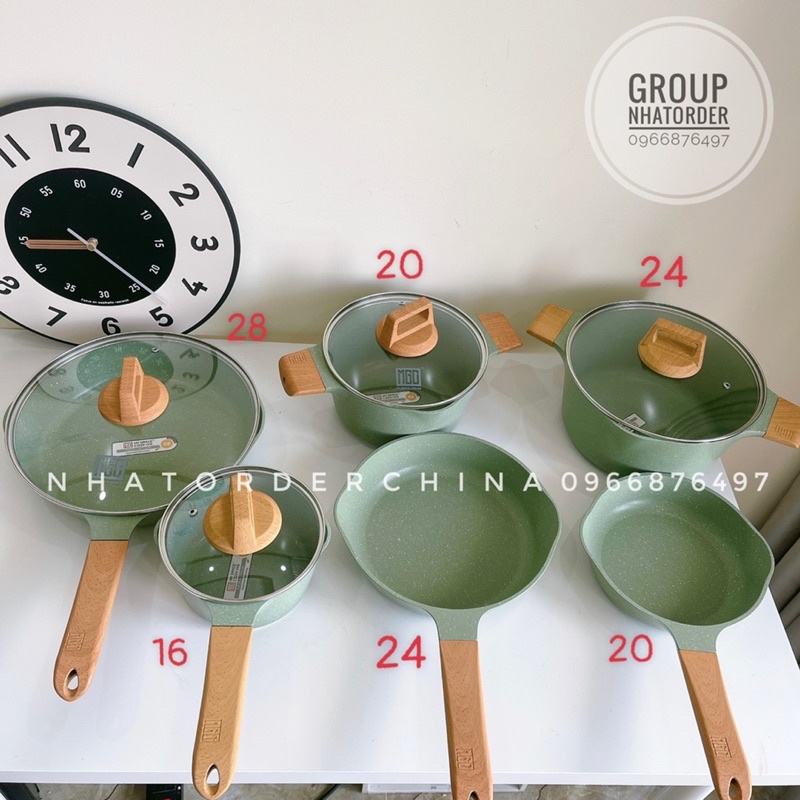 Nồi chảo MGC ( tone xanh )