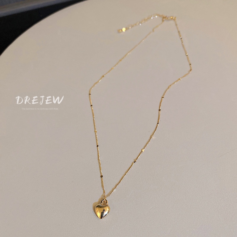 DREJEW Dây Chuyền Hình Trái Tim Phong Cách Hàn Quốc Dành Cho Nữ