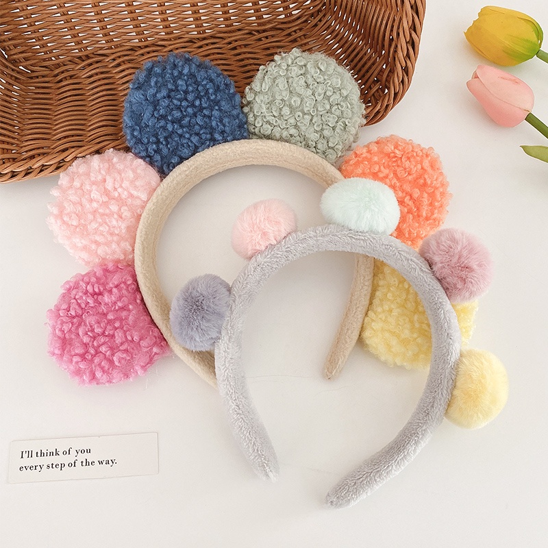 Băng Đô Cài Tóc Phủ Lông Thời Trang Cho Nữ 2021