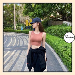 Áo croptop bra thể thao năng động, kiểu dáng basic, cơ bản, phù hợp làm áo tập gym / yoga A3682