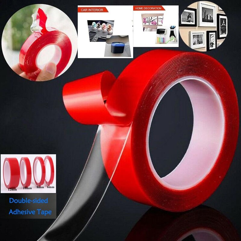 Băng Keo Hai Mặt Bằng acrylic Trong Suốt Tiện Dụng Cho Văn Phòng / Trường Học