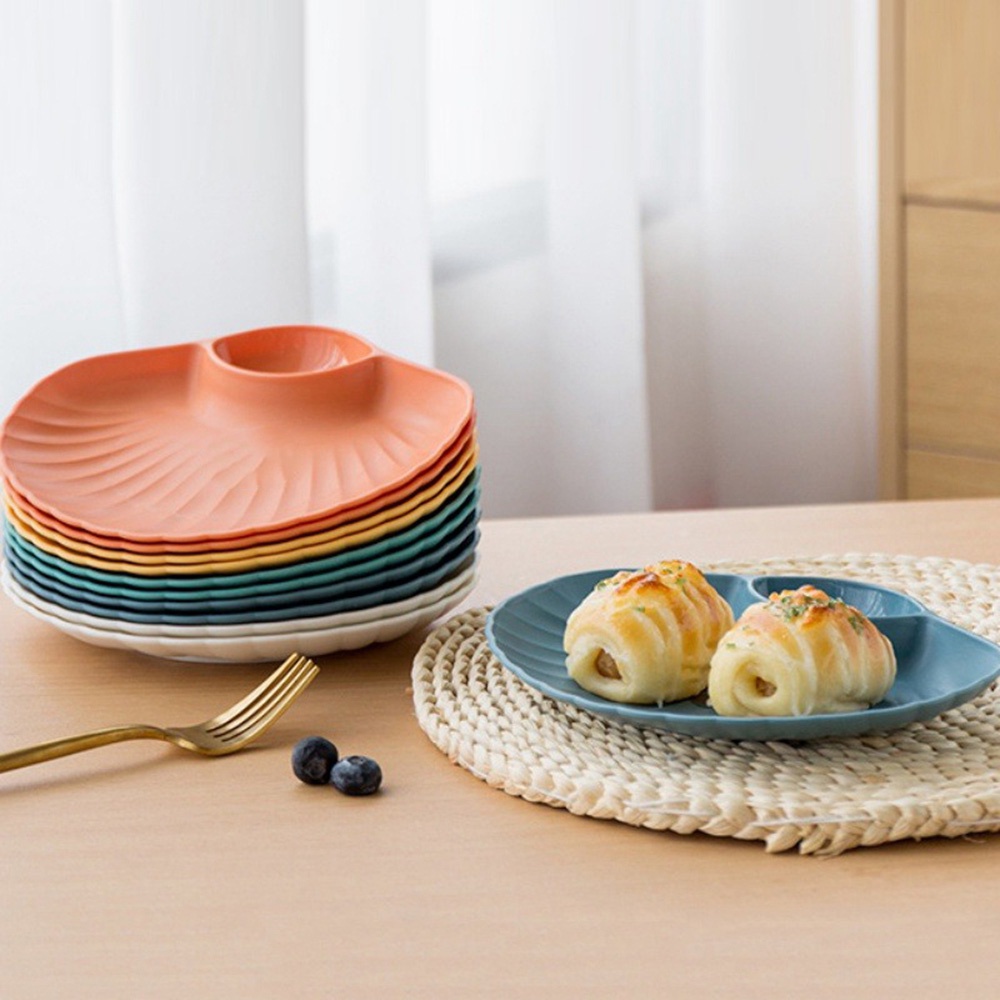 Đĩa Nhựa Hình Vỏ Sò Đựng Khoai Tây Chiên/Trái Cây/Thức Ăn Nóng Kiểu Pháp Cho Nhà Ở/Văn Phòng