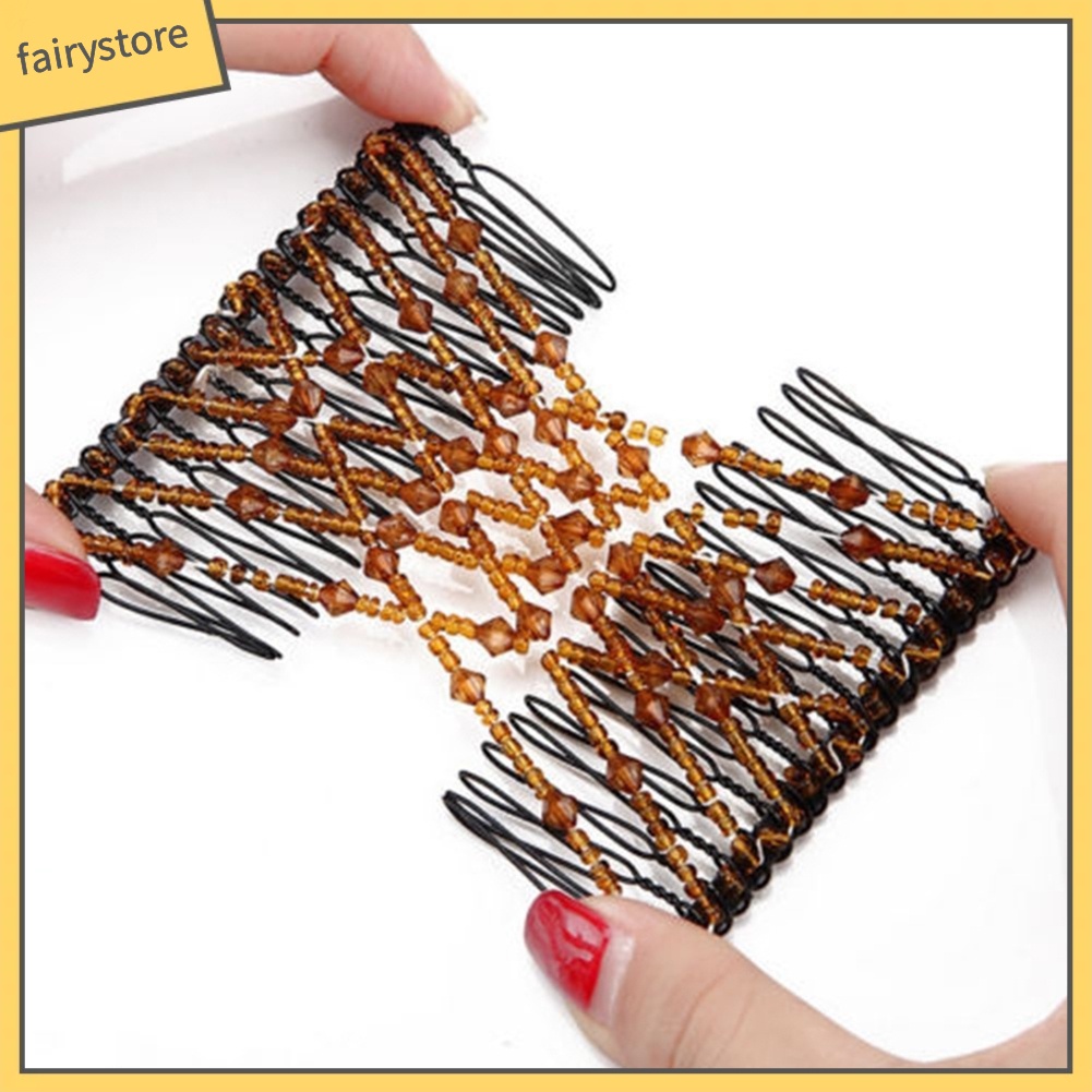 Lược Cài Tóc Thiết Kế   Đầu Đính Hạt Lấp Lánh Thời Trang Cho Nữ