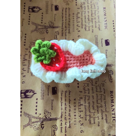 Kẹp tóc len hanmade