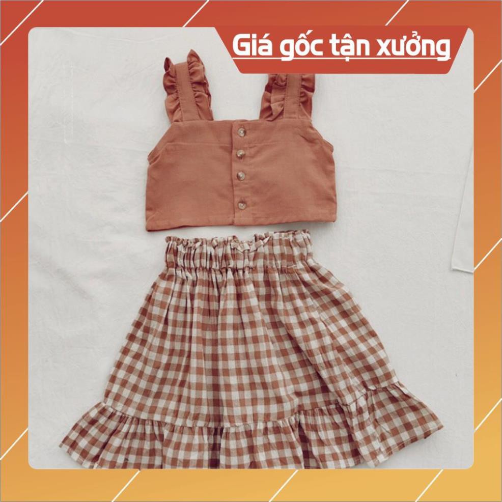 siêu rẻ - Set áo kèm chân váy bé gái - hàng quảng châu cao cấp - miễn phí ship