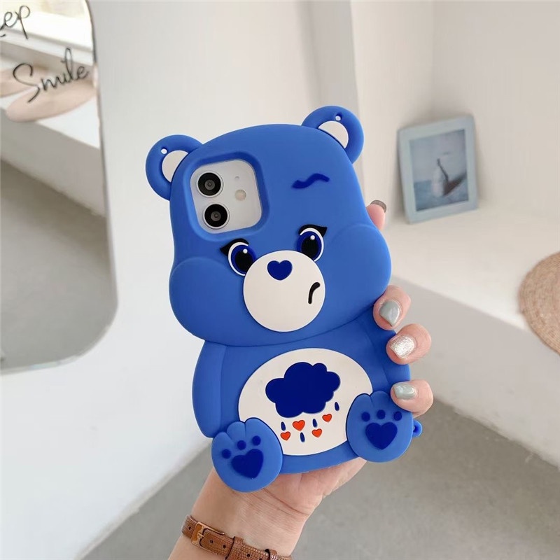 Ốp Điện Thoại Silicon Cao Su Mềm Họa Tiết Gấu Hoạt Hình Cho iphone 14 13 12 pro Max 11 pro Max i6 6s 7 8 Plus X XR XS Max