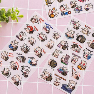 Sticker bóc dán hìnhốc sên cute dễ thương