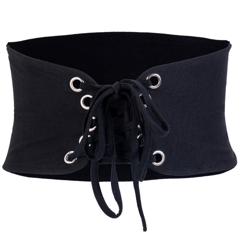 Thắt Lưng Bản Rộng Co Giãn Phong Cách Vintage Cho Nữ