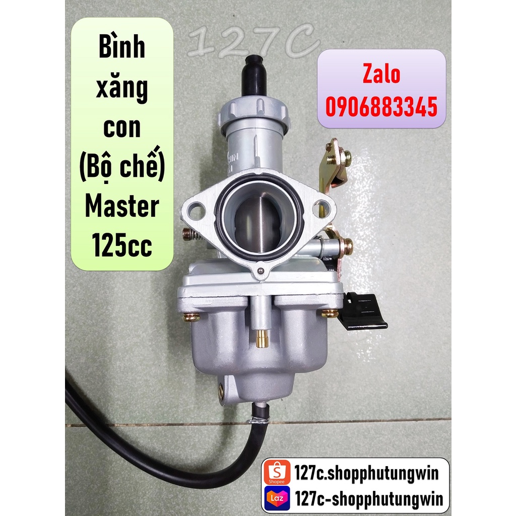 Bình xăng con / Chế hoà khí Honda Master 125cc phù hợp CG125 GD110 Bonus125 Husky125