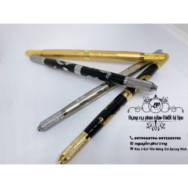 Cán khắc phun xăm rồng phượng
