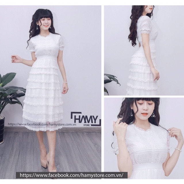 Đầm trắng dự tiệc