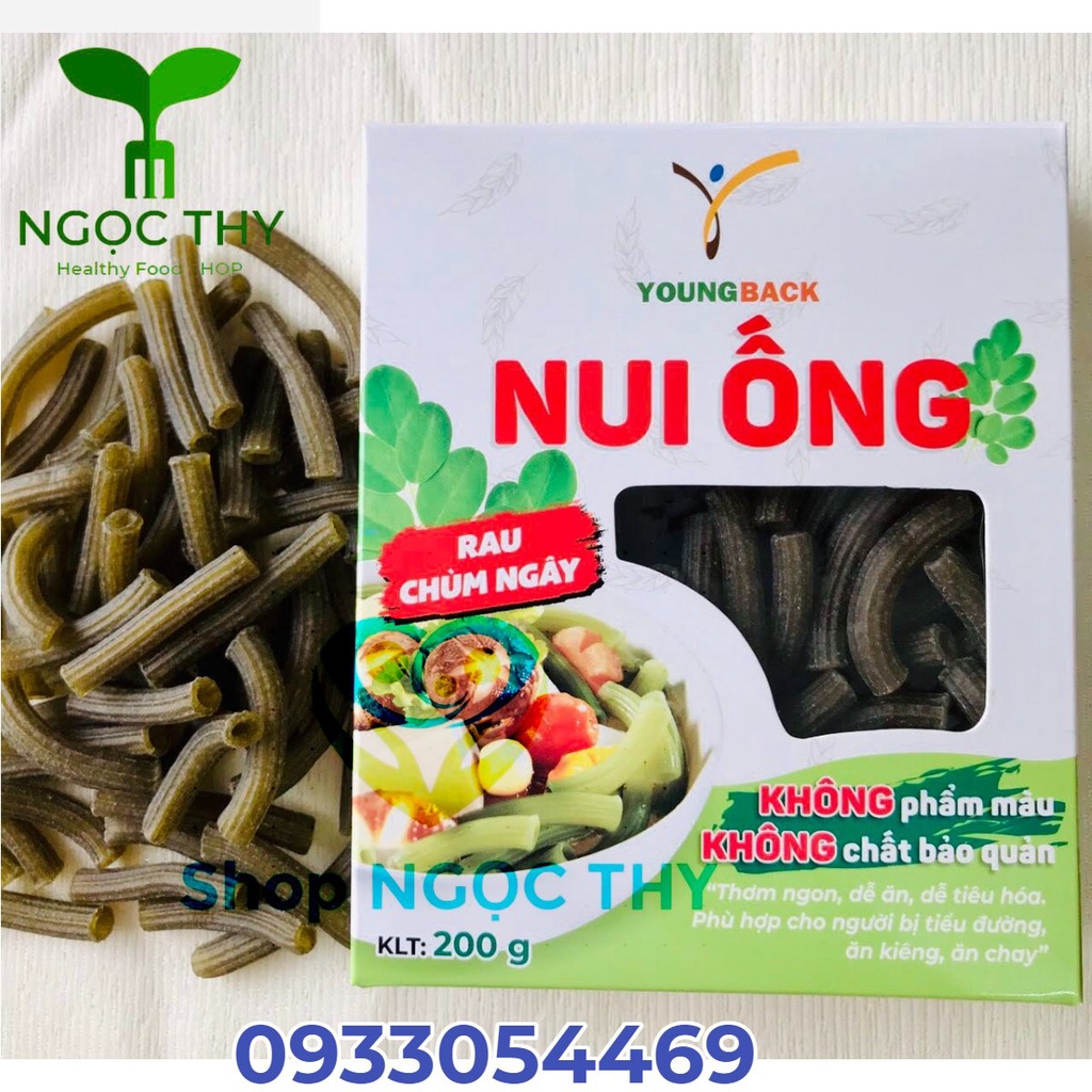 Nui gạo lứt chùm ngây ăn kiêng Young Back hộp 200gr