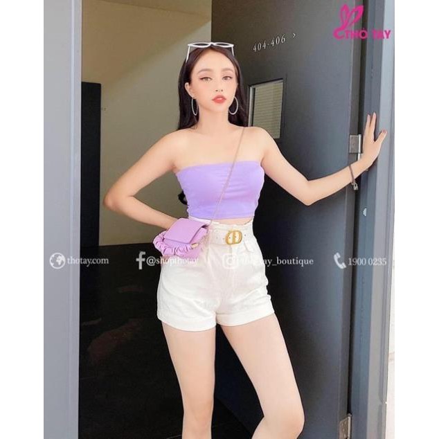 Áo Ống Thun Nữ Croptop Thun Gân Borip Body Sexy Gợi Cảm DRACR42