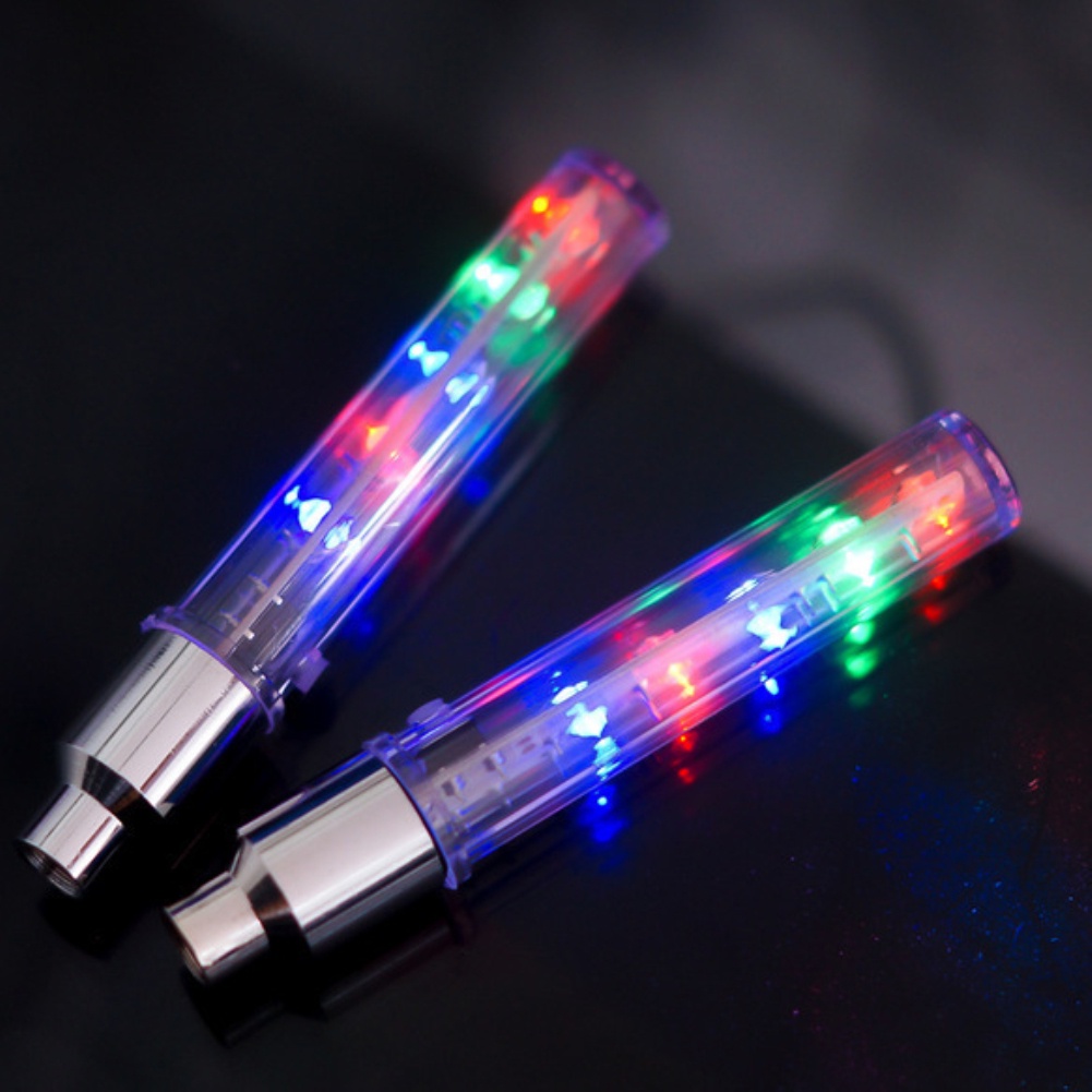 Đèn Led Gắn Bánh Xe Hot Wheels Đèn Đuôi Xe Đạp Van Mtb Van Đèn Cho Xe Đạp, Xe Máy, Ô Tô, 5 Đèn LED