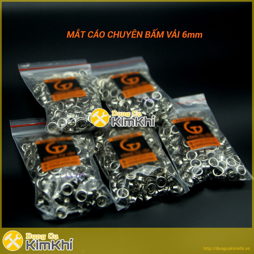 Khoen ore 6mm chuyên bấm vải túi 100 cặp