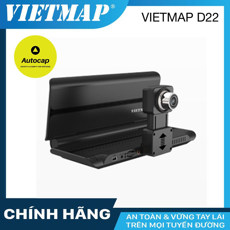 Camera hành trình VIETMAP D22 cho xe ô tô - Dẫn đường S1-Phát Wifi - KM thẻ nhớ đến 128GB & SIM 4G