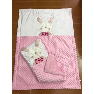 Chăn nhung lông cừu siêu mềm mịn Bebe (loại dày)/ Mền đắp bằng lông cho bé (cho chọn màu)