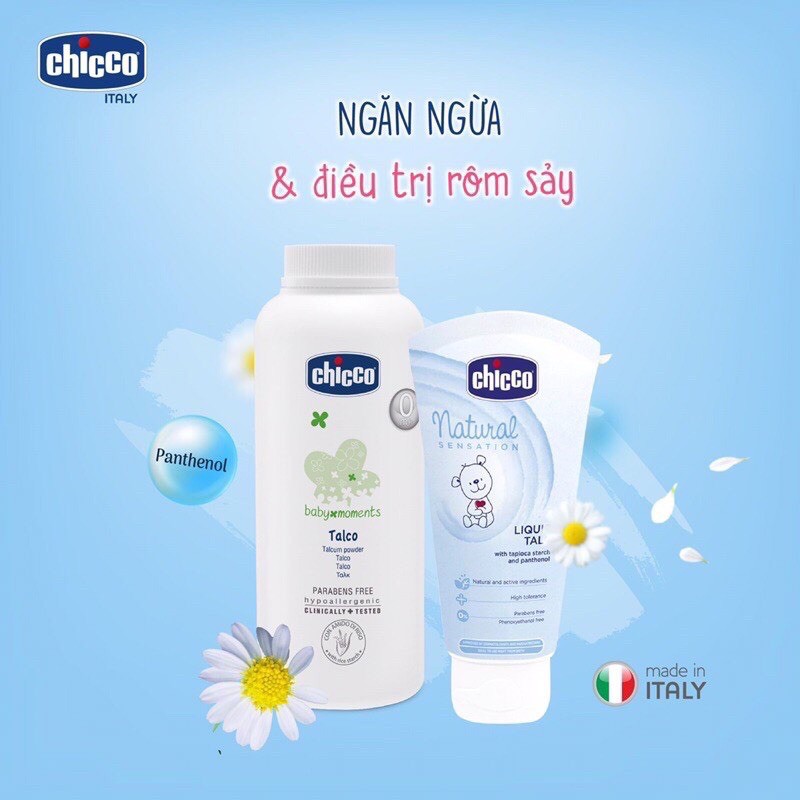 PHẤN RÔM BỘT GẠO CHICCO CHÍNH HÃNG