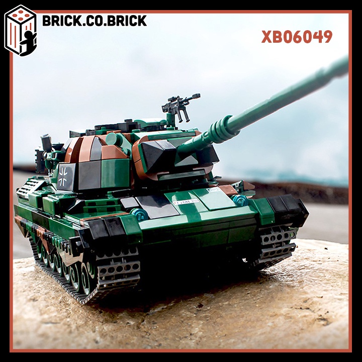 Xe Tăng Quân Sự Leopard 1 Đồ Chơi Lắp Ráp Xếp Hình Quân Sự Kampfpanzer Battle German Tank XB06049
