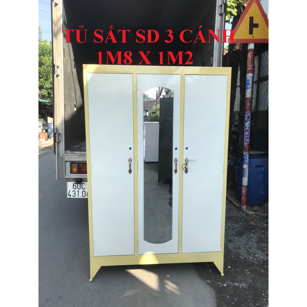 TỦ SẮT SƠN DẦU GIÁ RẺ -  3 CÁNH