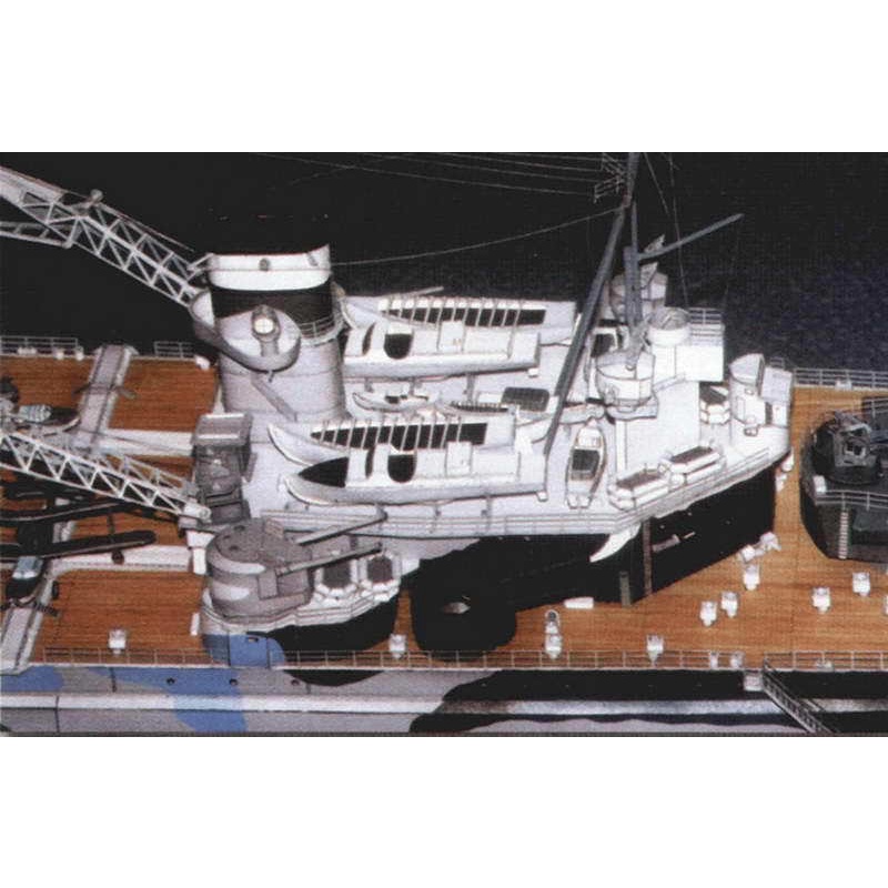 Mô hình tàu chiến bằng giấy 83cm