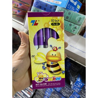 BÚT DẠ KIM BEEBEE FL-04 MÀU TÍM 10 CHIẾC