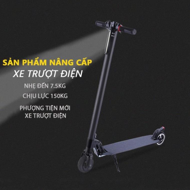 [Chính hãng] Xe Scooter xe trượt điện mini có thể gấp gọn vô cùng tiện lơi, mang đi du lịch, picnic - Bảo hành 06 tháng