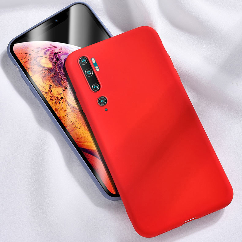 Ốp Lưng Silicone Mềm Màu Trơn Cho Xiaomi Note 10 Pro Cc9 Pro 10 Lite Note 10 Lite Mix 2