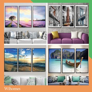 Tranh treo tường canvas phong cảnh -  bộ 3 bức - Xưởng tranh Wihomes