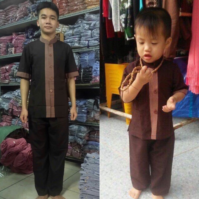 ĐỒ LAM ĐI CHÙA # Lãnh tụ phối ba và bé