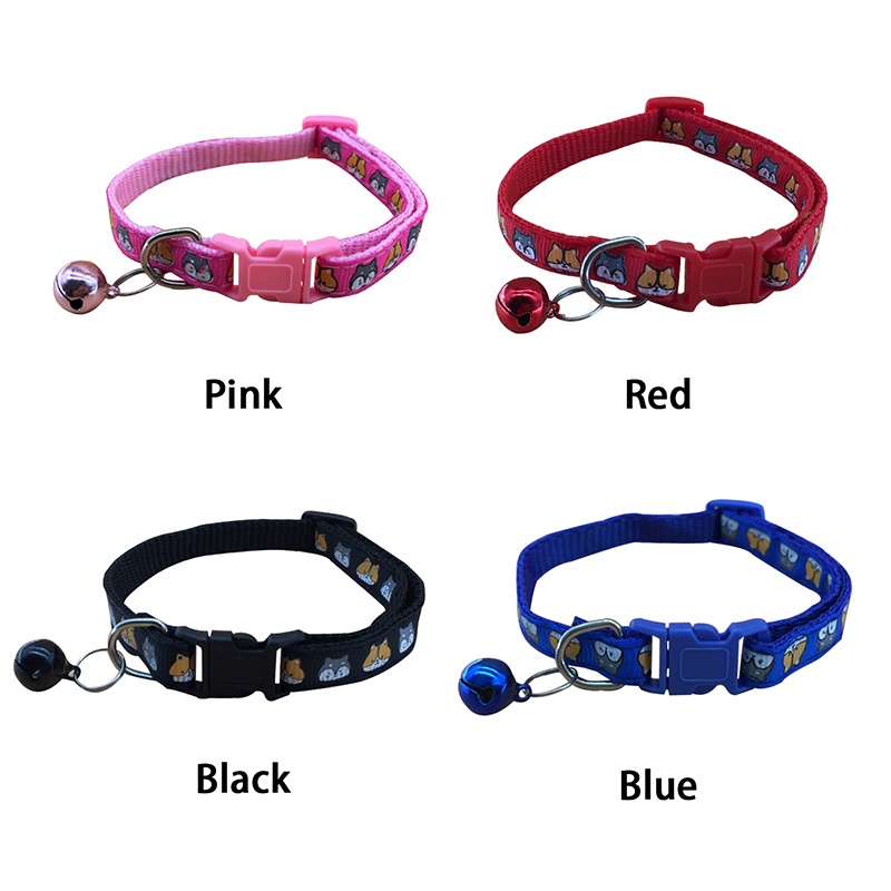 Vòng đeo cổ họa tiết hoạt hình bằng polyester nhẹ có thể điều chỉnh tiện dụng cho thú cưng