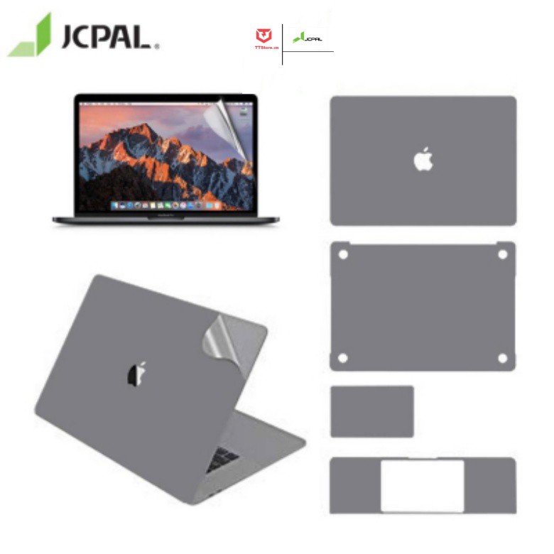 Dán 5 in 1 Jcpal cho Macbook Pro 13 inch đời (2020 - 2021 - Chip M1  )