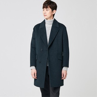 Áo khoác măng tô nam lông cừu hàng hiệu cao cấp xuất khẩu Hàn