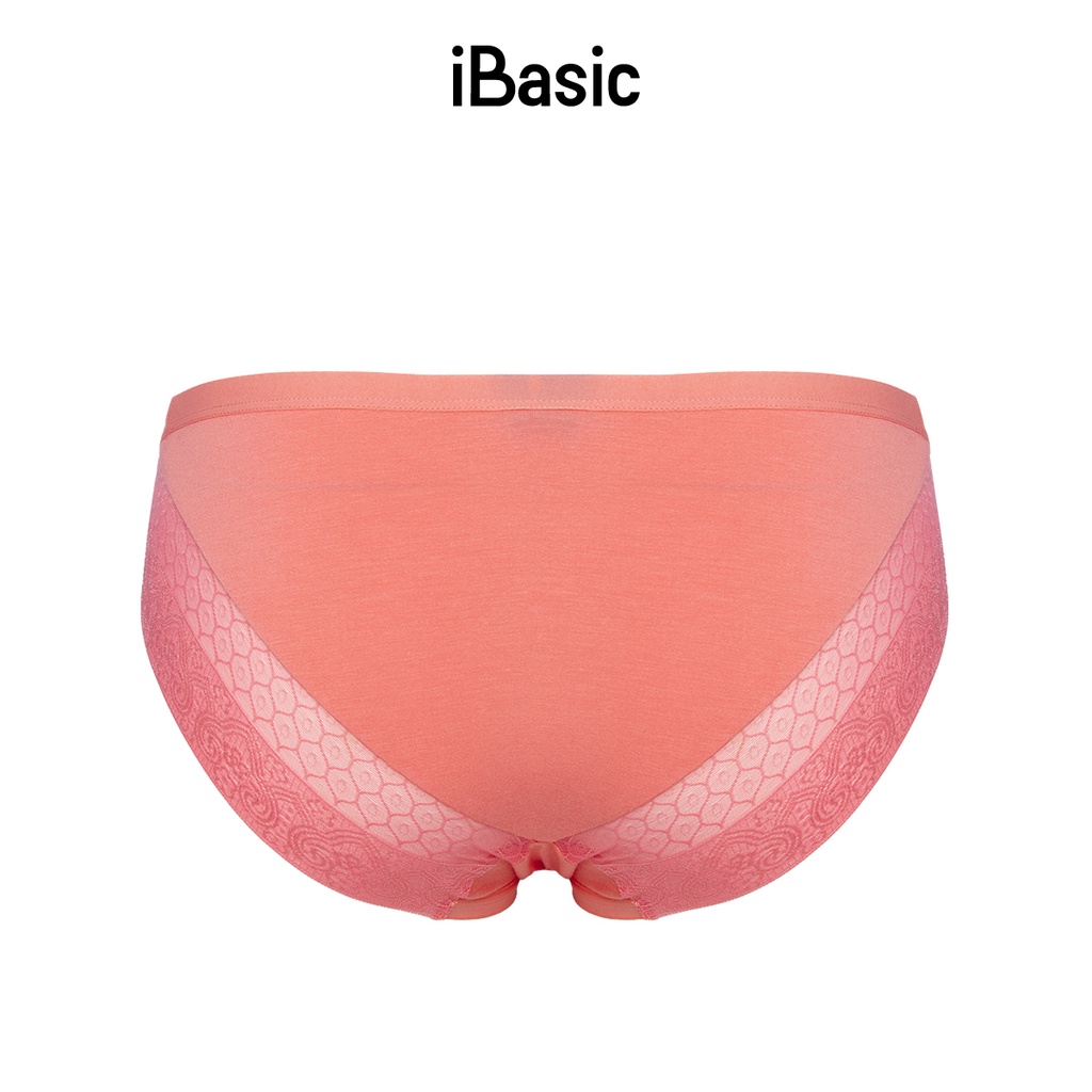 Quần lót nữ thun lạnh visco phối ren iBasic PANW115