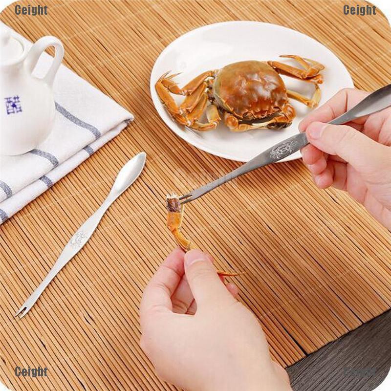 (Cei)Stainless Steel Claws To Eat Crab Seafood Lobster Crab Pin Stripping Fruit Fork