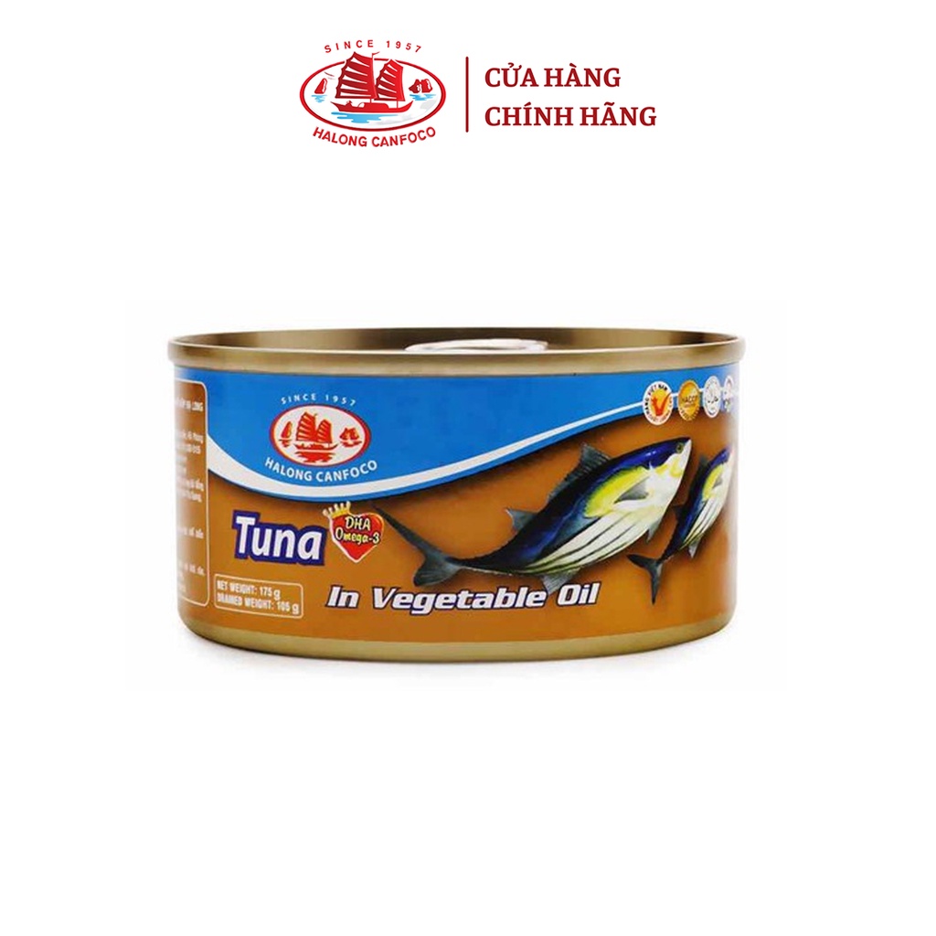 [Mã BMBAU50 giảm 7% đơn 99K] Cá ngừ ngâm dầu 105/175g - Đồ Hộp Hạ Long