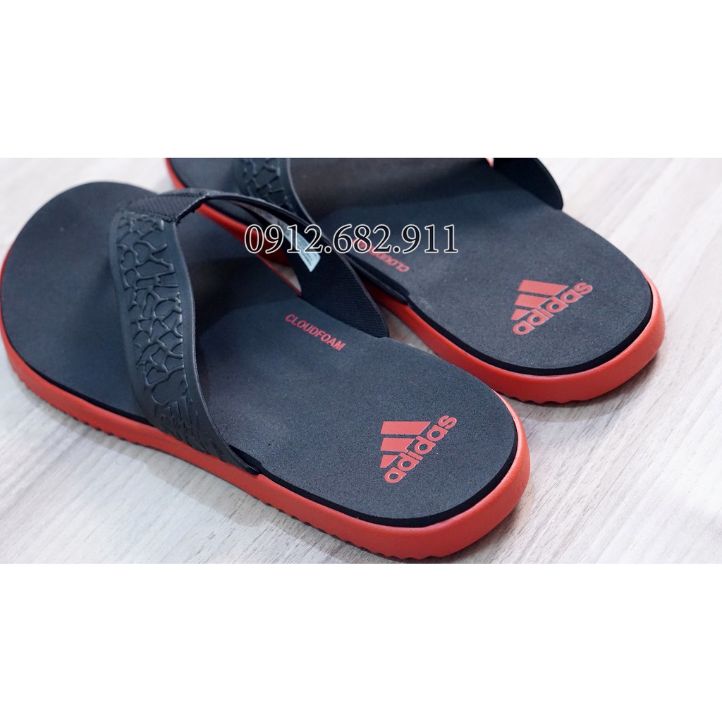 Dép Kẹp Cloudfoam màu đỏ đen- Hàng loại 1