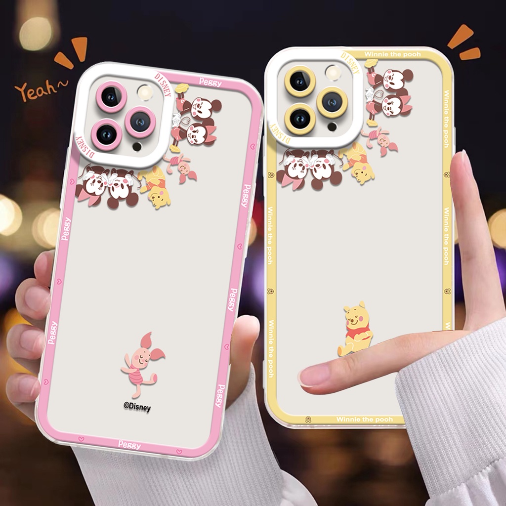Ốp Điện Thoại Silicon TPU Mềm Trong Suốt Họa Tiết Hoạt Hình Cho IPhone 13 12 Pro Max 11 Pro X XR XS Max 6 6S 7 8 Plus