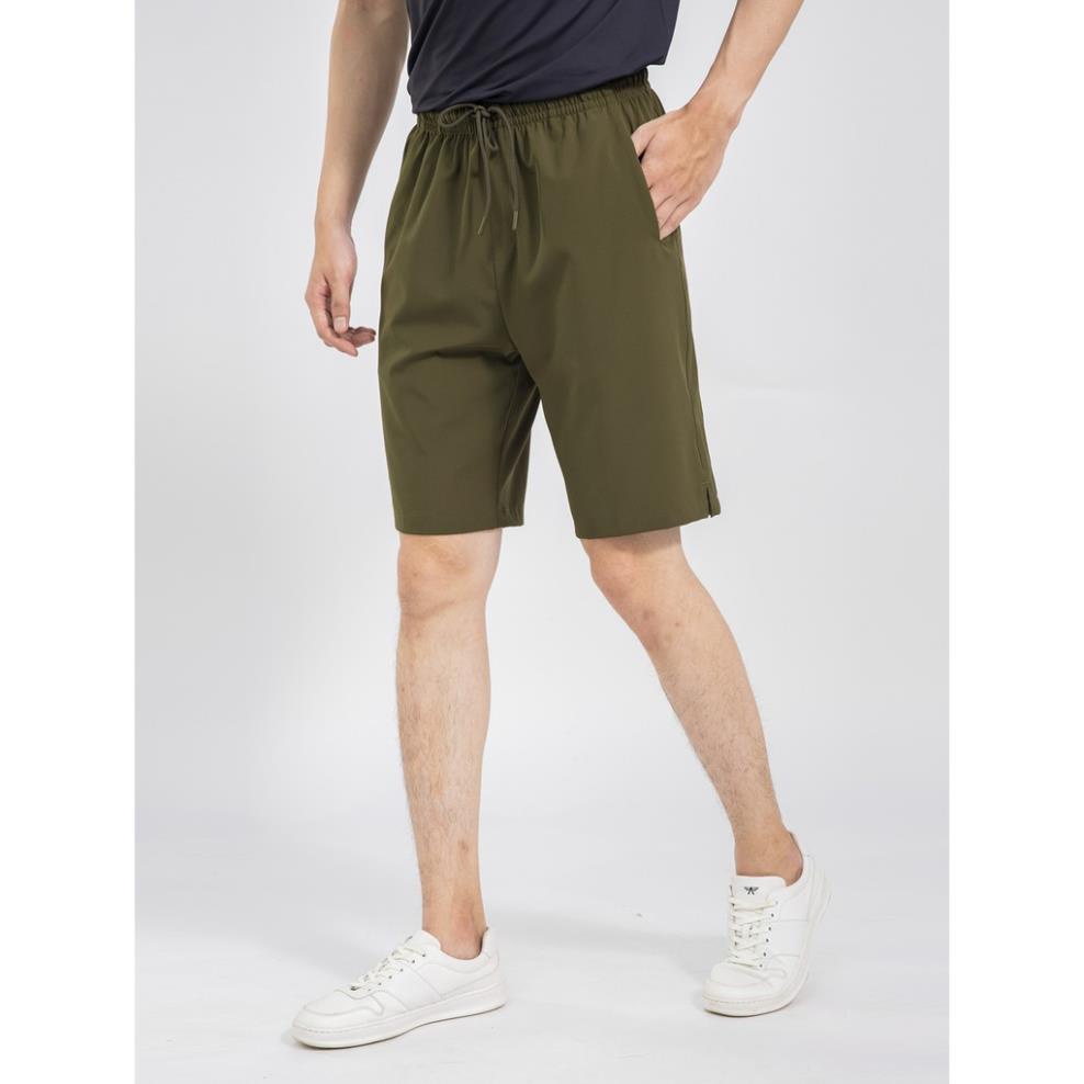 Quần short nam Aristino chất liệu poly sắc nét, không bai dão, bên màu - ASO028S1