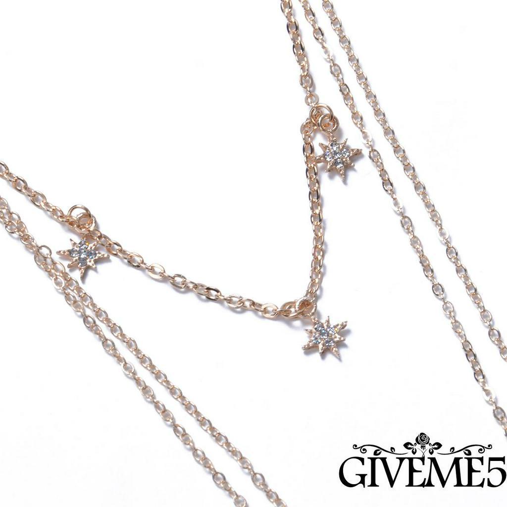 Dây chuyền hợp kim phối nhiều lớp thời trang dành cho nữ