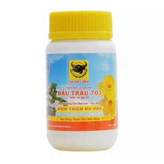 Phân bón lá Đầu Trâu MK 701 Hủ 100gr NPK 10-30-20 kích thích ra hoa đậu trái