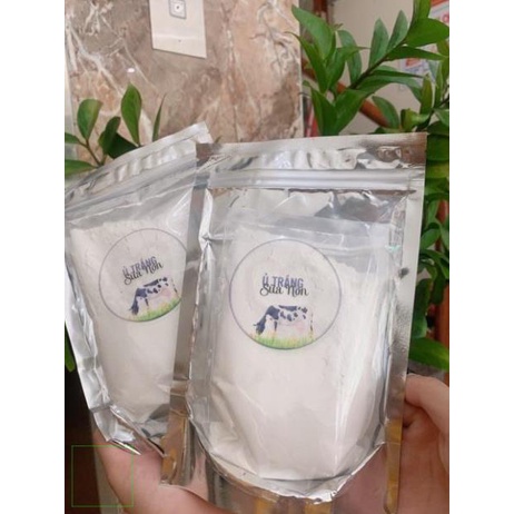 1kg ủ trắng sữa non dạng bột kích trắng thơm mịn handmade